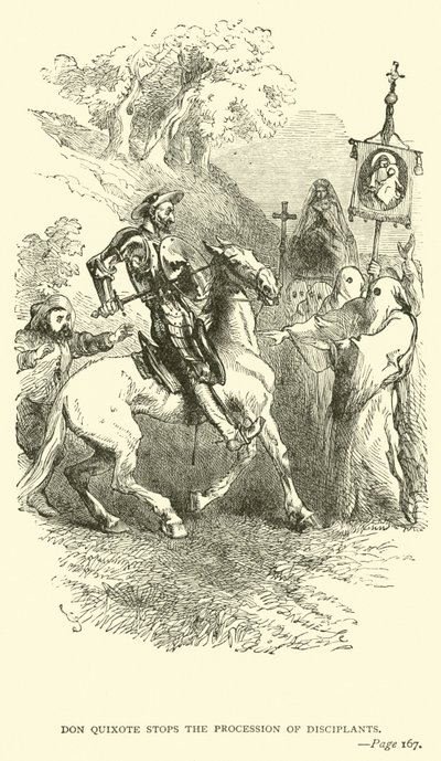 Don Quichotte arrête la procession des pénitents - John Gilbert